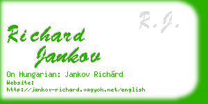 richard jankov business card